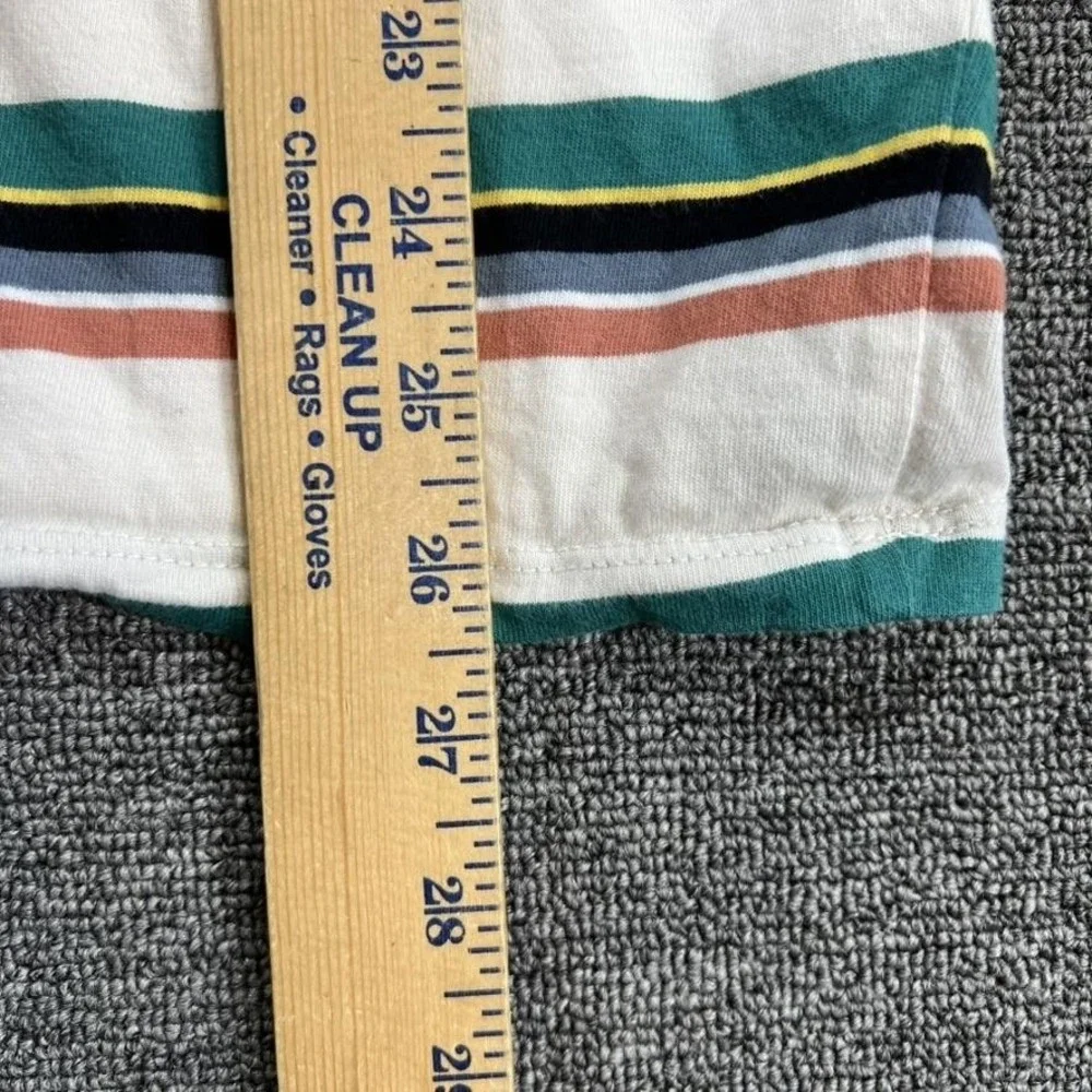Vintage Guess Originals Shirt Mens Large Green Striped Logo Crewneck Tee‎ 90s - Picture 11 of 14